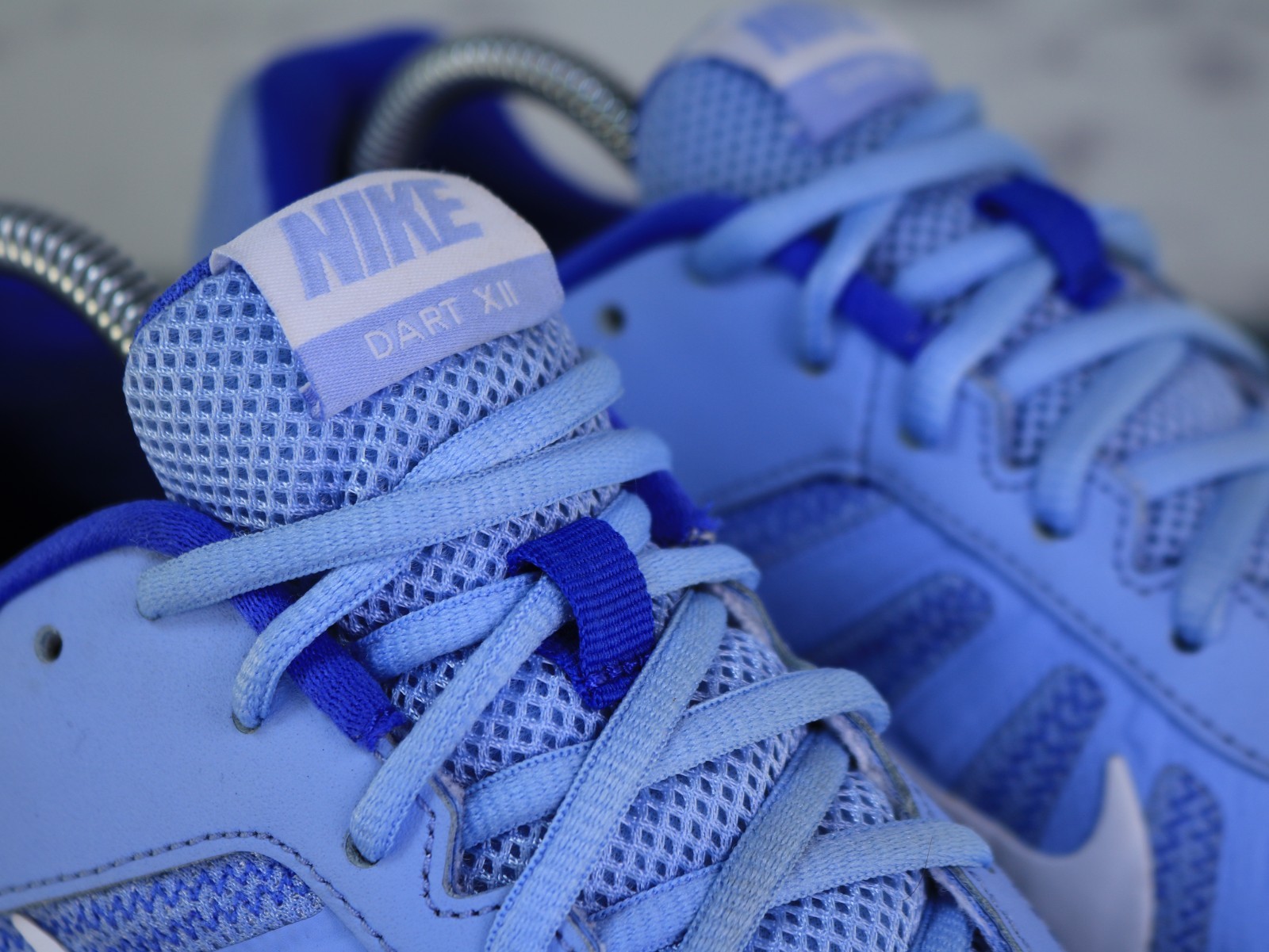 Nike Dart XII Shoes Blue White Running Sneakers Gym Sport 831535-403 Women Sz 11