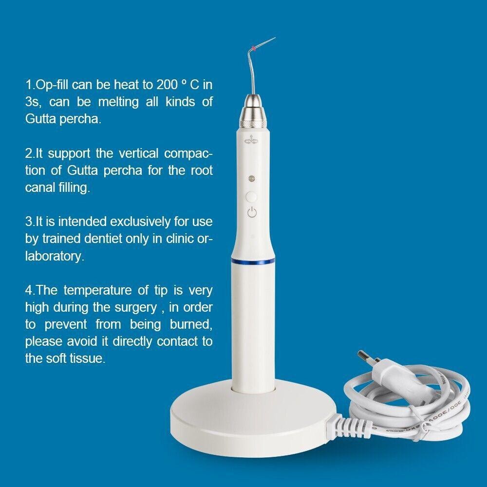 Endodontic Heated Pen for Dental Obturation System with Two Tips Replacement