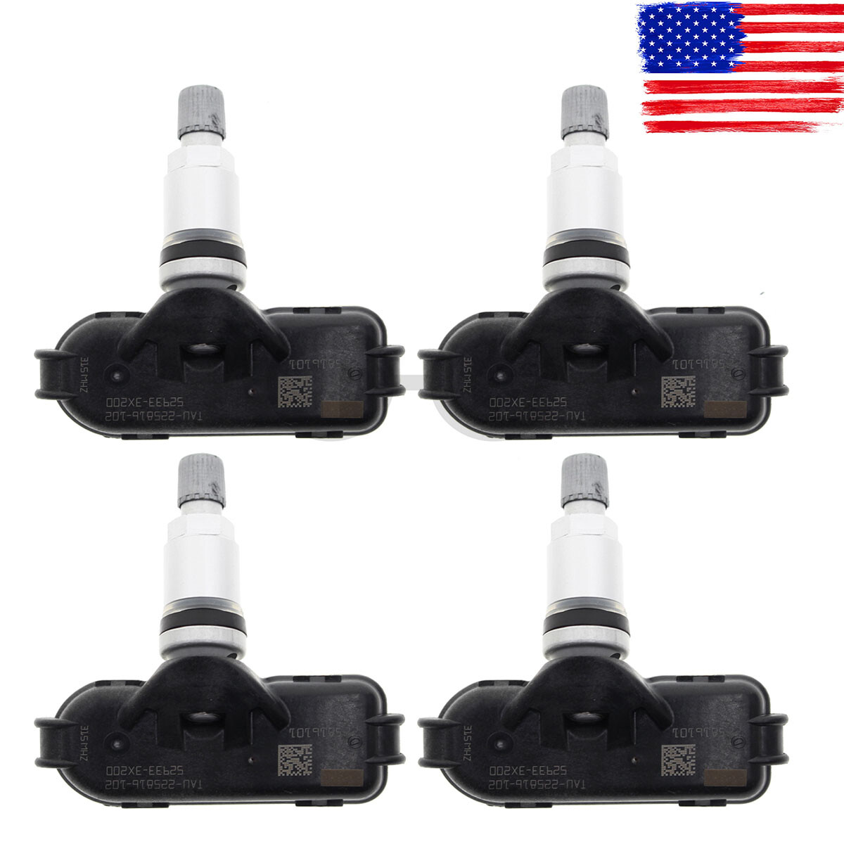 4PCS TPMS Tire Pressure Sensors 315MHz For Kia Rio 529333X000 529333X200U