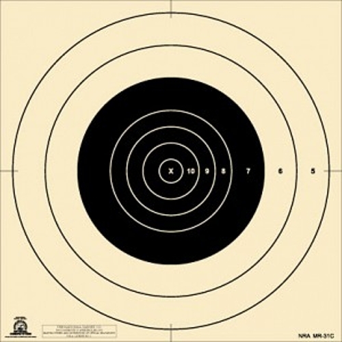 MR-31C [MR31C] NRA Official 100 Yard Repair Center for MR-31 Target (25) Tag