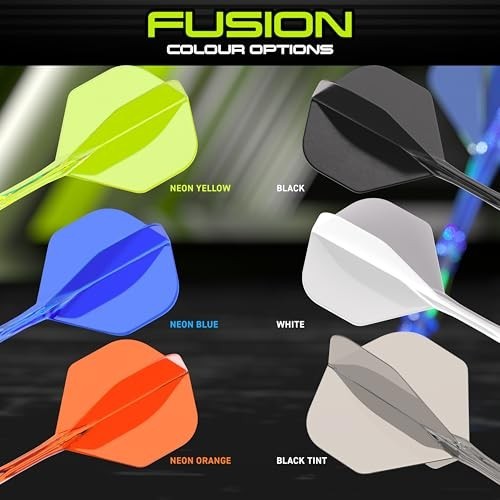Integrated Flight & Shaft System Darts - No.2 Shape, Short/Intermediate/Medium,
