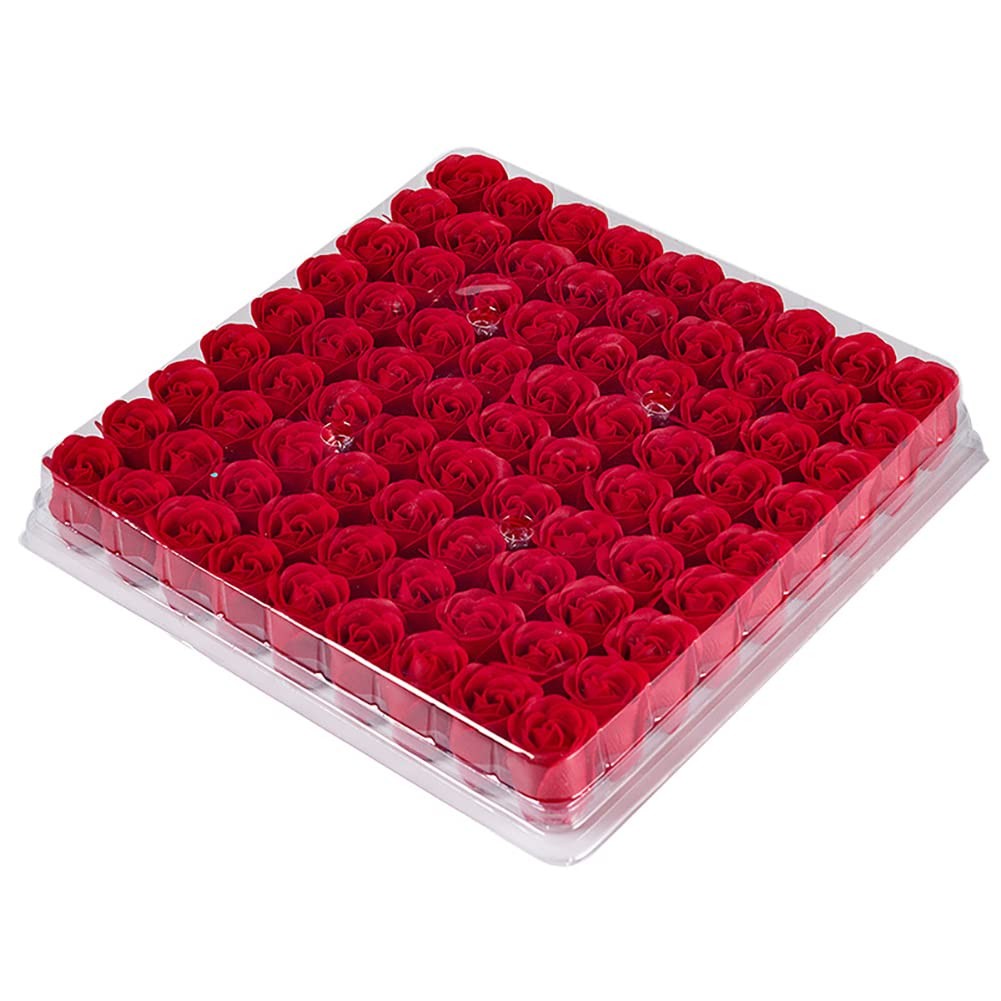 EUBUY 81PCS Bath Soap Rose Flower, Scented Petals Medium, Type 5