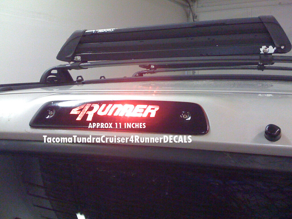 FITS Toyota 4Runner 3rd Brake Light Decal - 96 97 98 99 00 01 02
