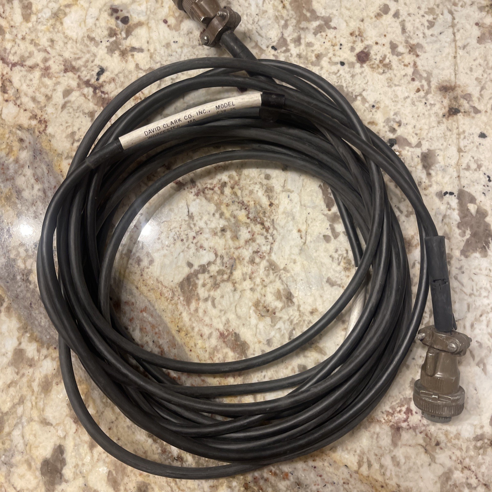 New In Package David Clark C38-25 18747G-01 Remote Jumper Cord 25Ft