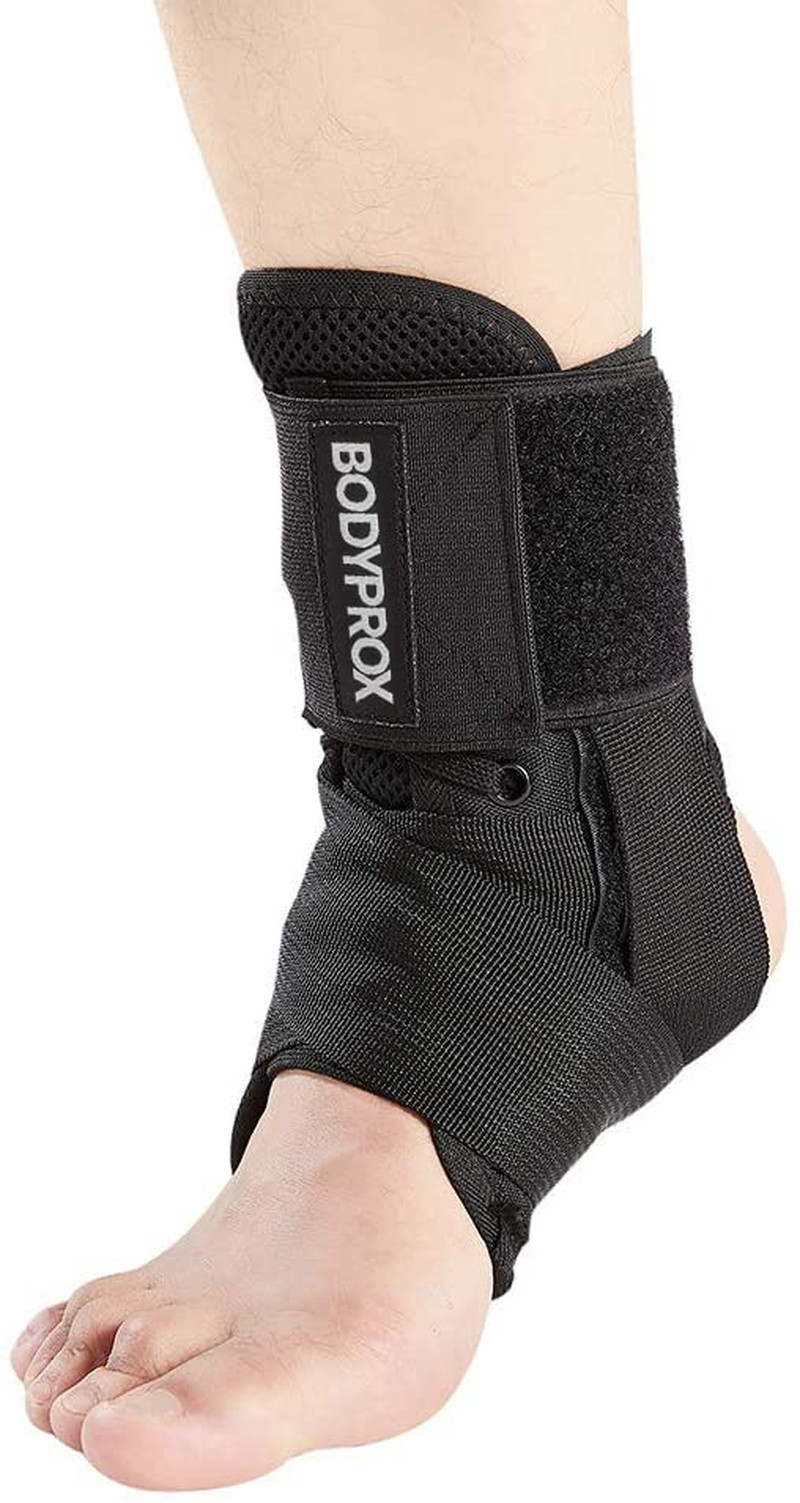 Ankle Brace Stabilizer Lace-Up Support for Sprains & Sports - All Sizes, Unisex