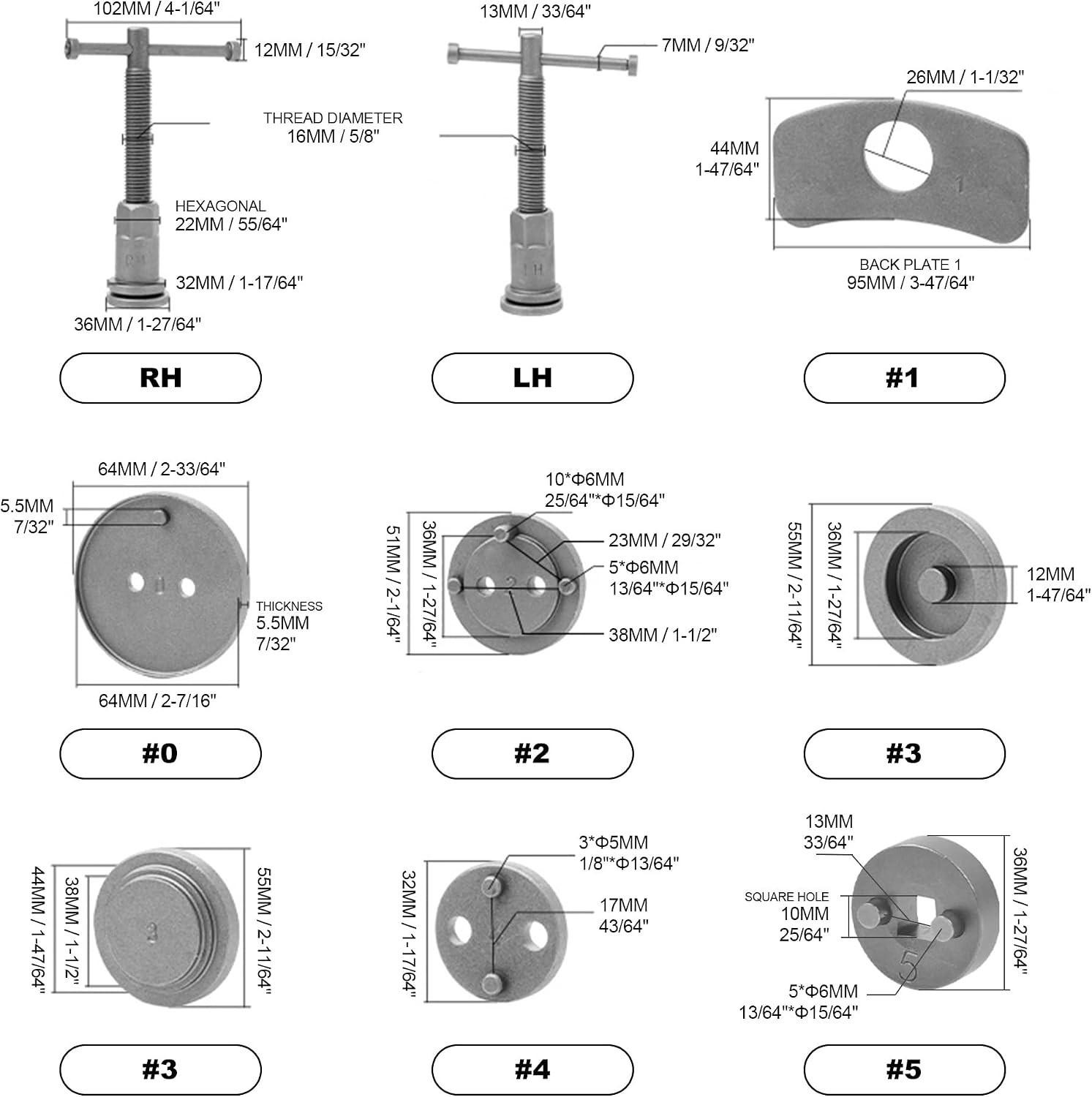 Brake Tool Kit: 26 Precision Tools for Disc & Drum Brake Installations