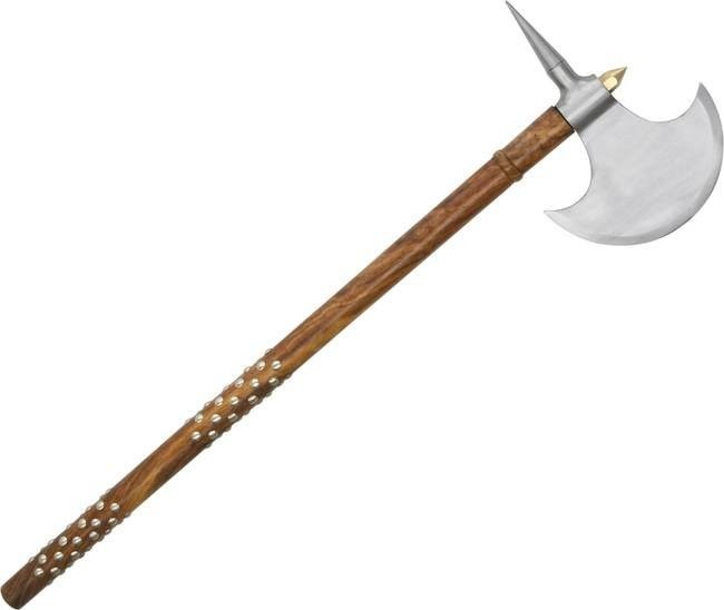 Pakistan Hatchet Steel Axe Head 7" Rounded Cutting Edge Hardwood Handle - PA2439
