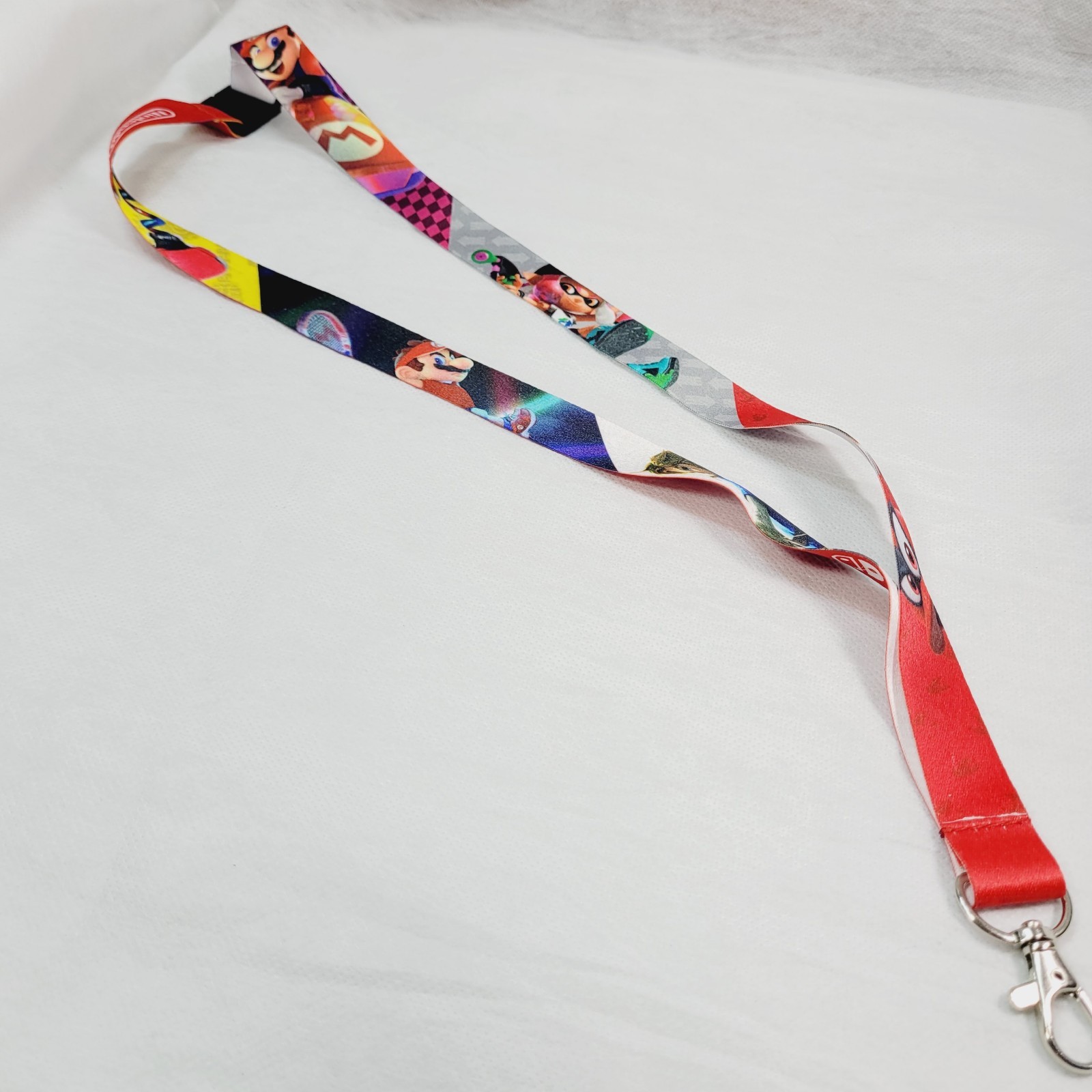 Nintendo Switch Super Smash Bros Mario  Lanyard Keychain