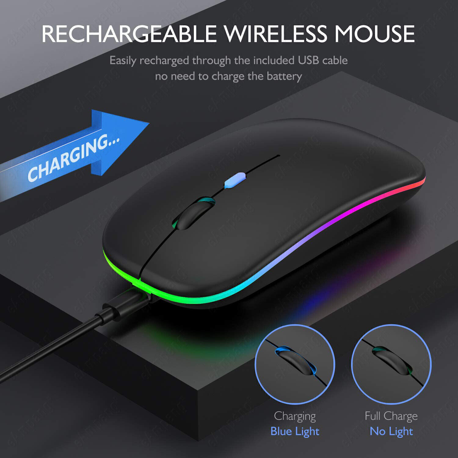 Rechargeable Backlit Bluetooth Touchpad Keyboard Mouse For Android IOS Tablet PC