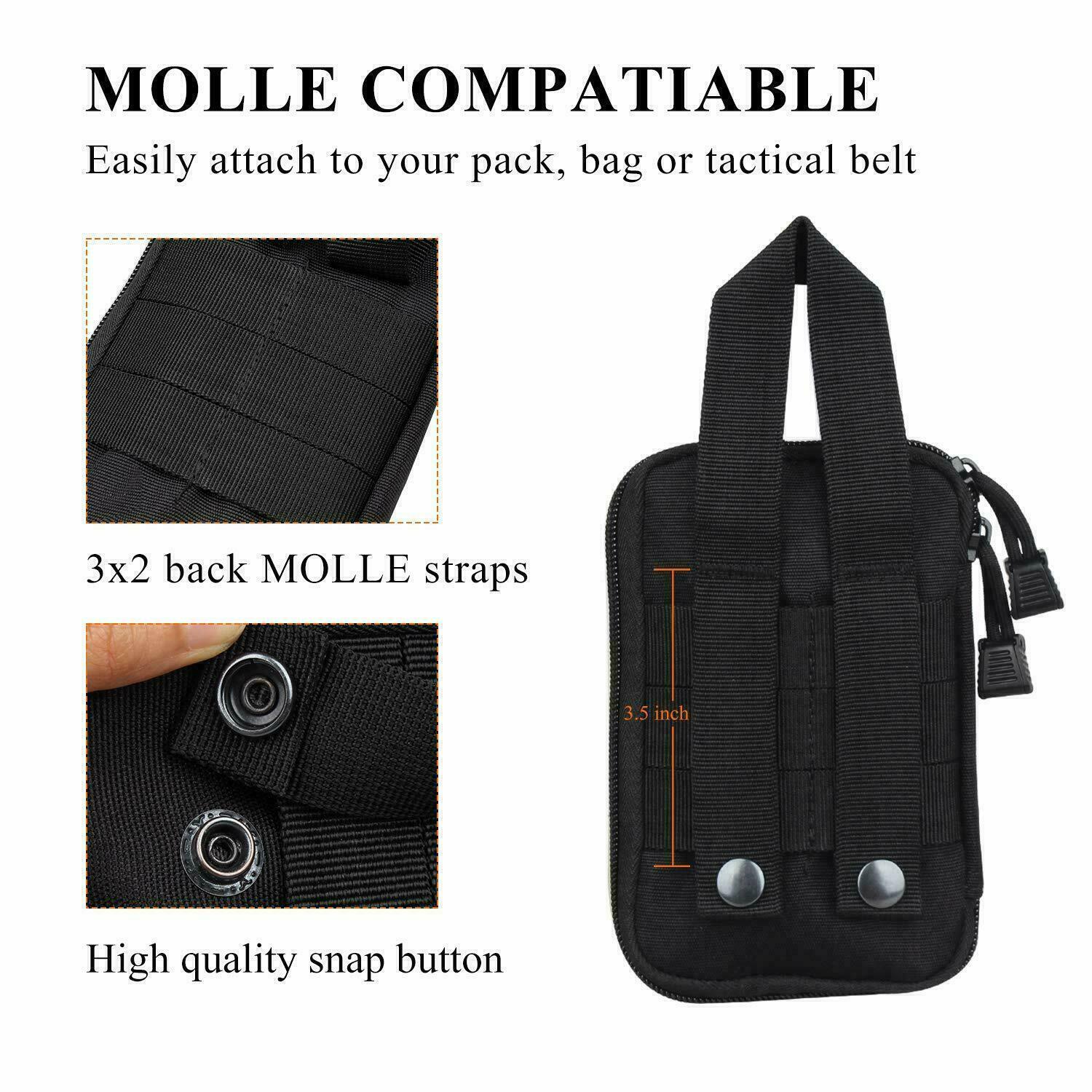 Tactical Molle Pouch Compact Utility Gadget Tools Organizer Waist EDC Pouch Bag