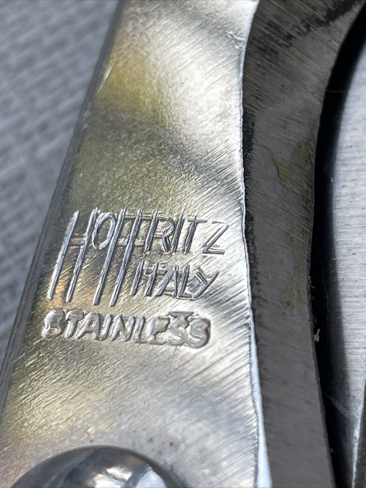 Hoffritz Vintage Kitchen Utility Poultry Shears Scissors Stainless Made in Italy