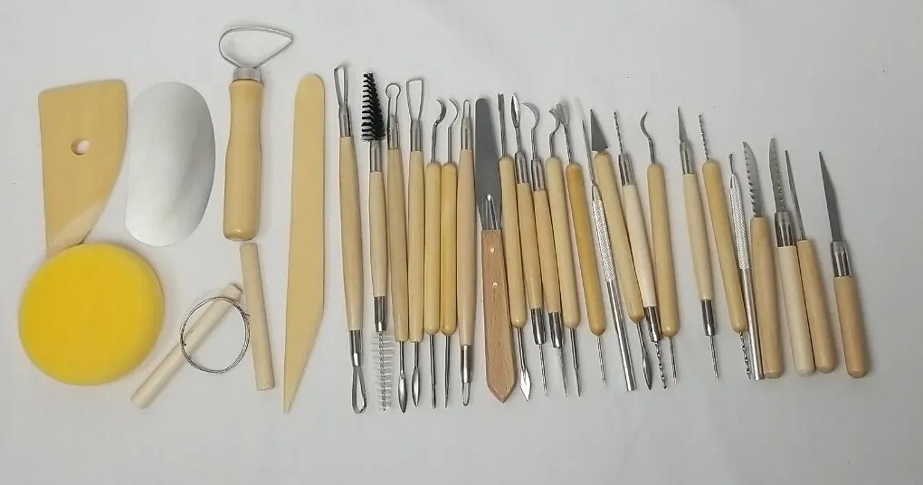 Clay Sculpting Tool Set - 30 pc. Meuxan ~ New