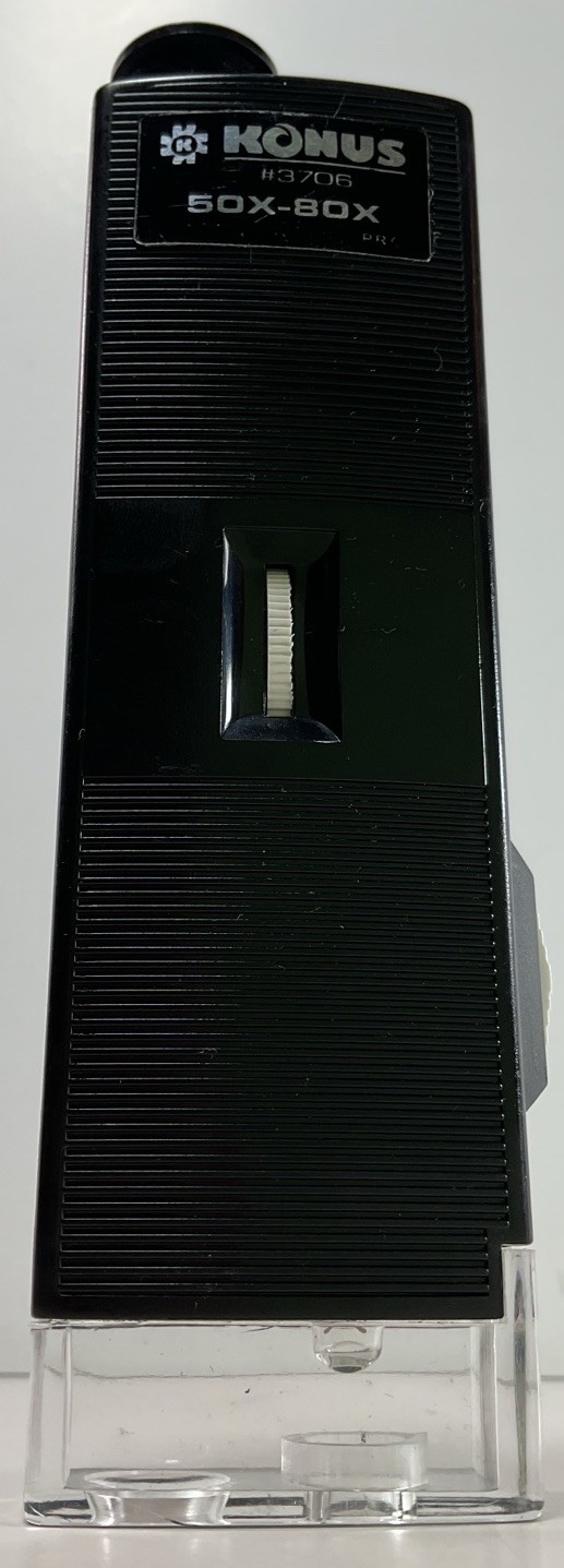 Konus 50x-80x Zoom Pocket Microscope (Model #3706) Flashlight Illumination