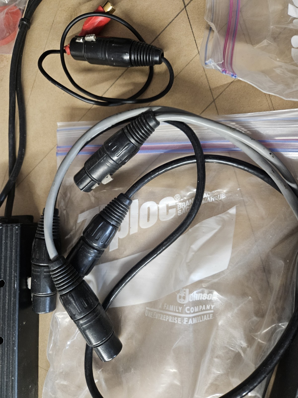 Adcom Car Audio Processors And Packages Of Balanced Cables Untested