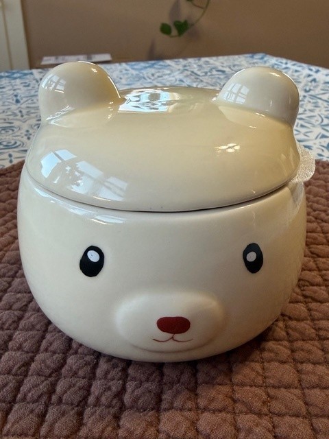 Brand New Ceramic Bear Trinket Jar