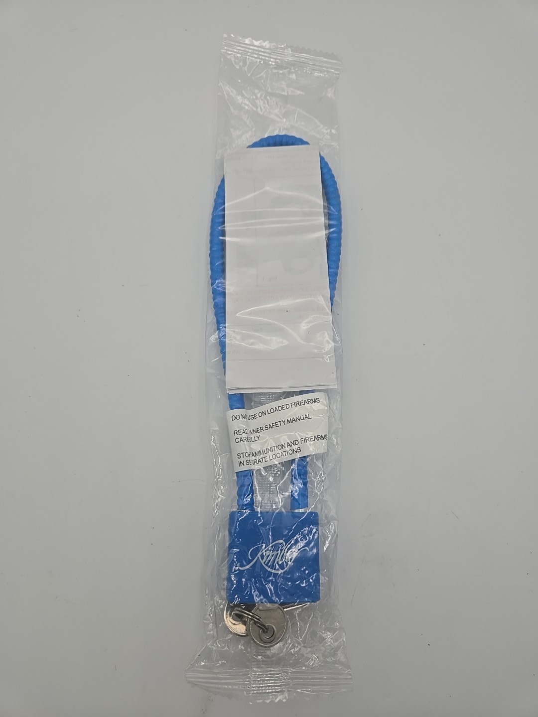 Kimber Factory Blue Cable Gun Lock with 2 Keys Unopened