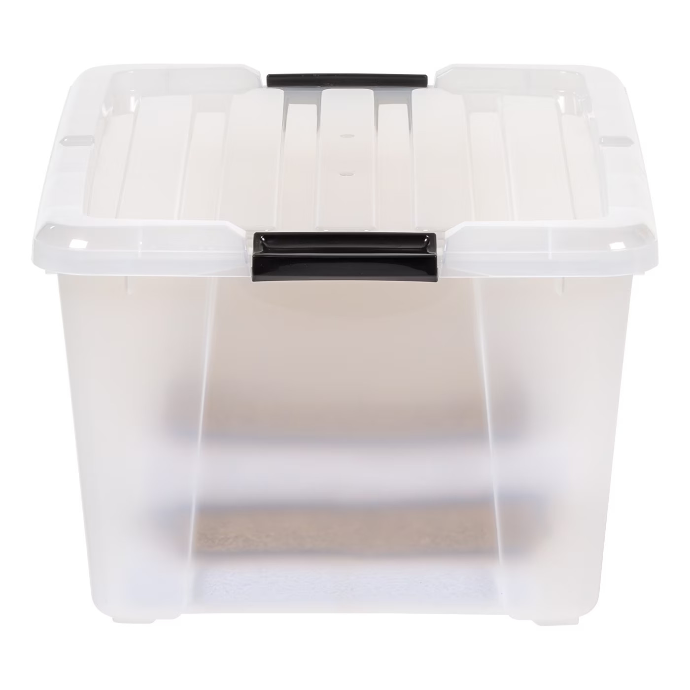 60QT Plastic Storage Bins w/ Lids Stackable Storage Totes (4-Pack)