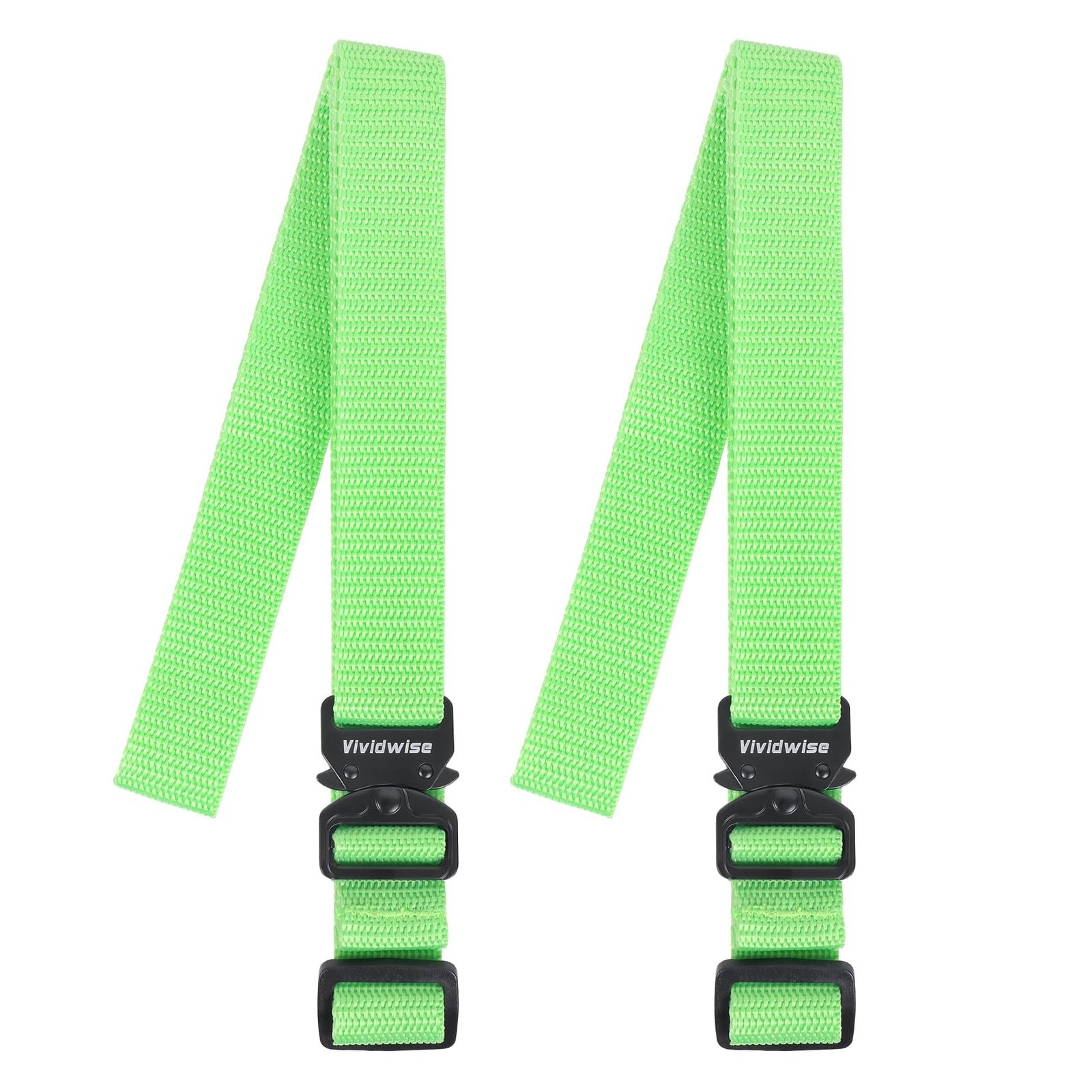 Utility Straps with Metal Quick Release Buckle, Adjustable Nylon Belt Backpac...