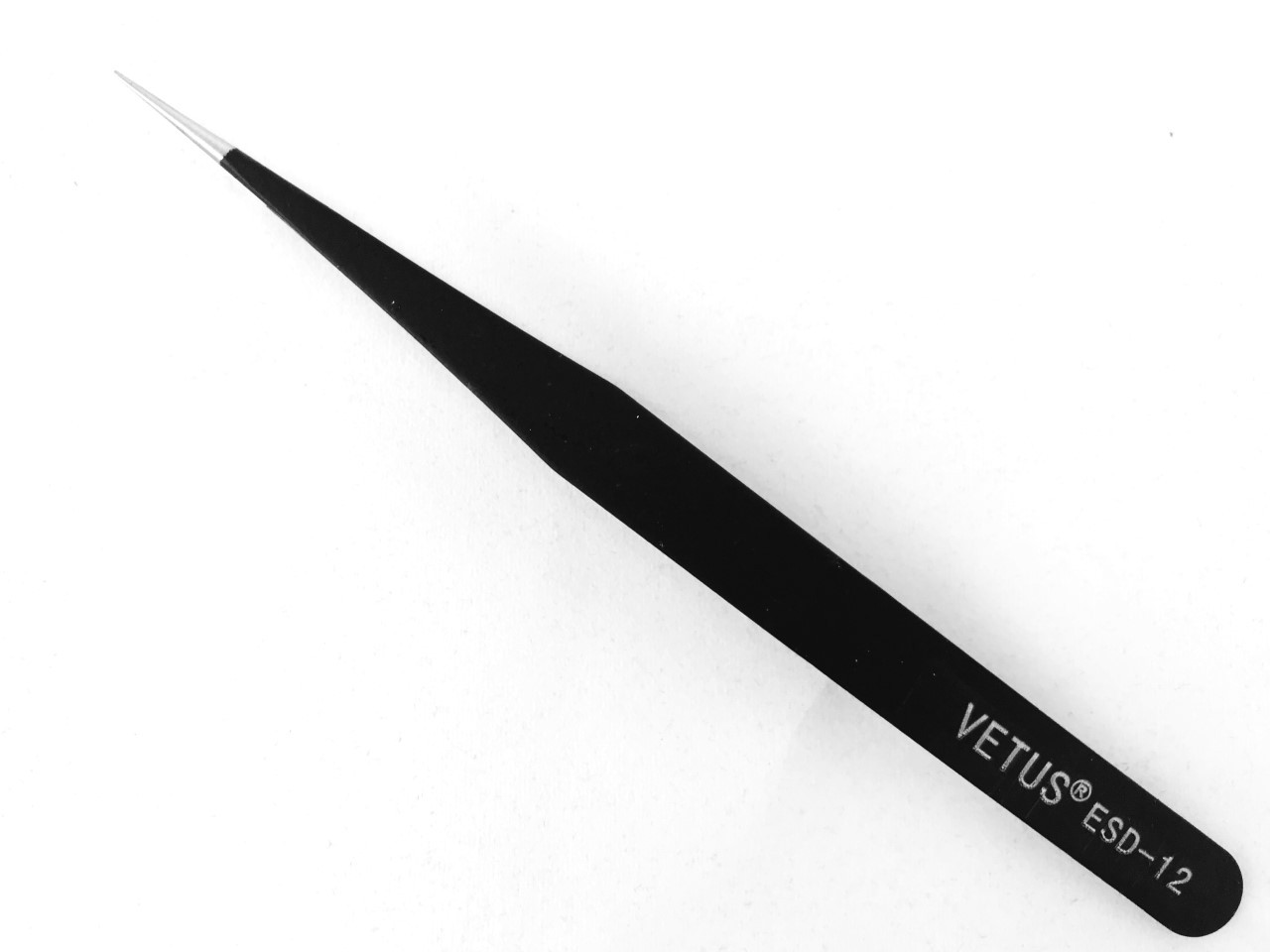 VETUS TS12 ESD12 Straight Precise Fine Point Tweezers Eyelash Extension