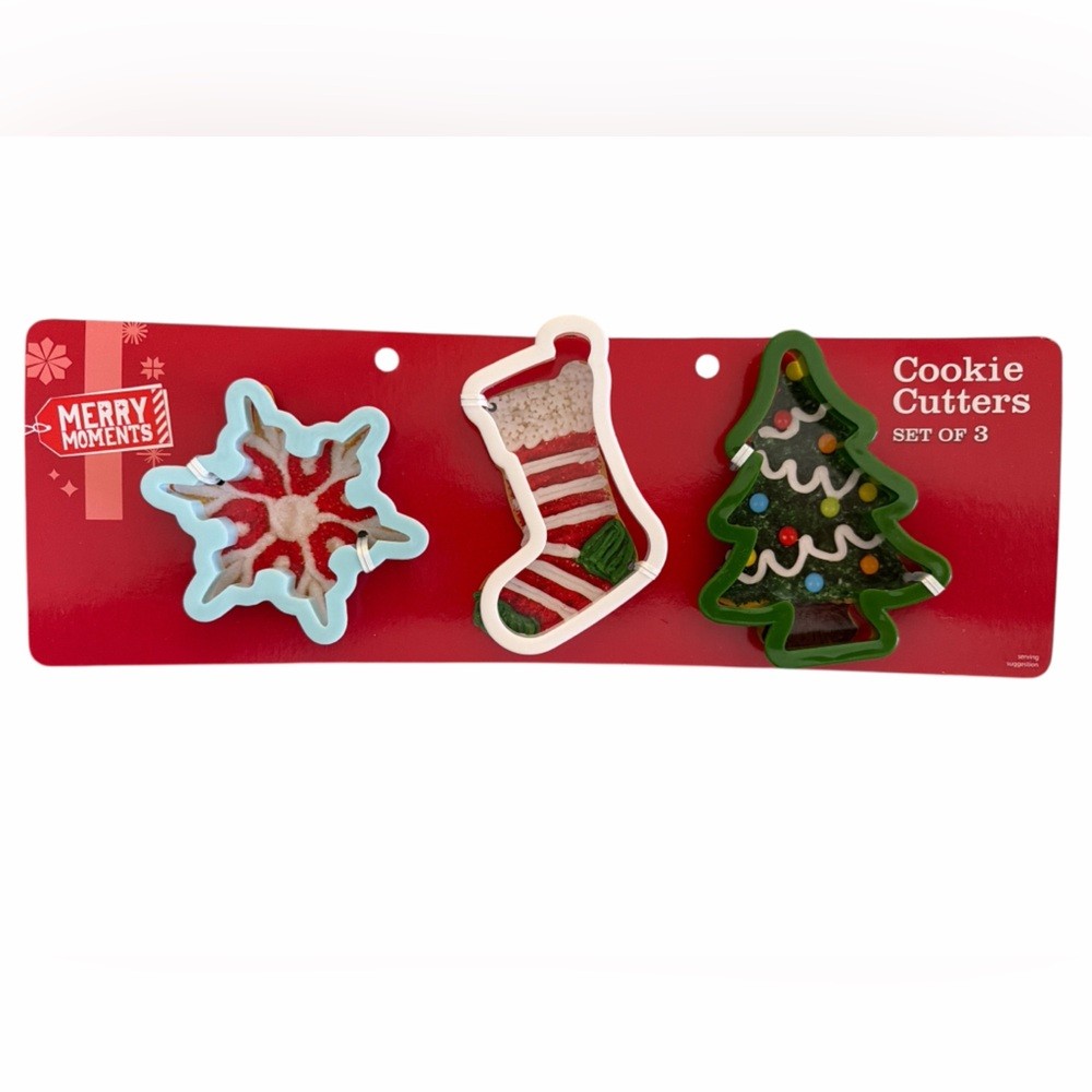 Merry Moments Holiday Cookie Cutters Set New