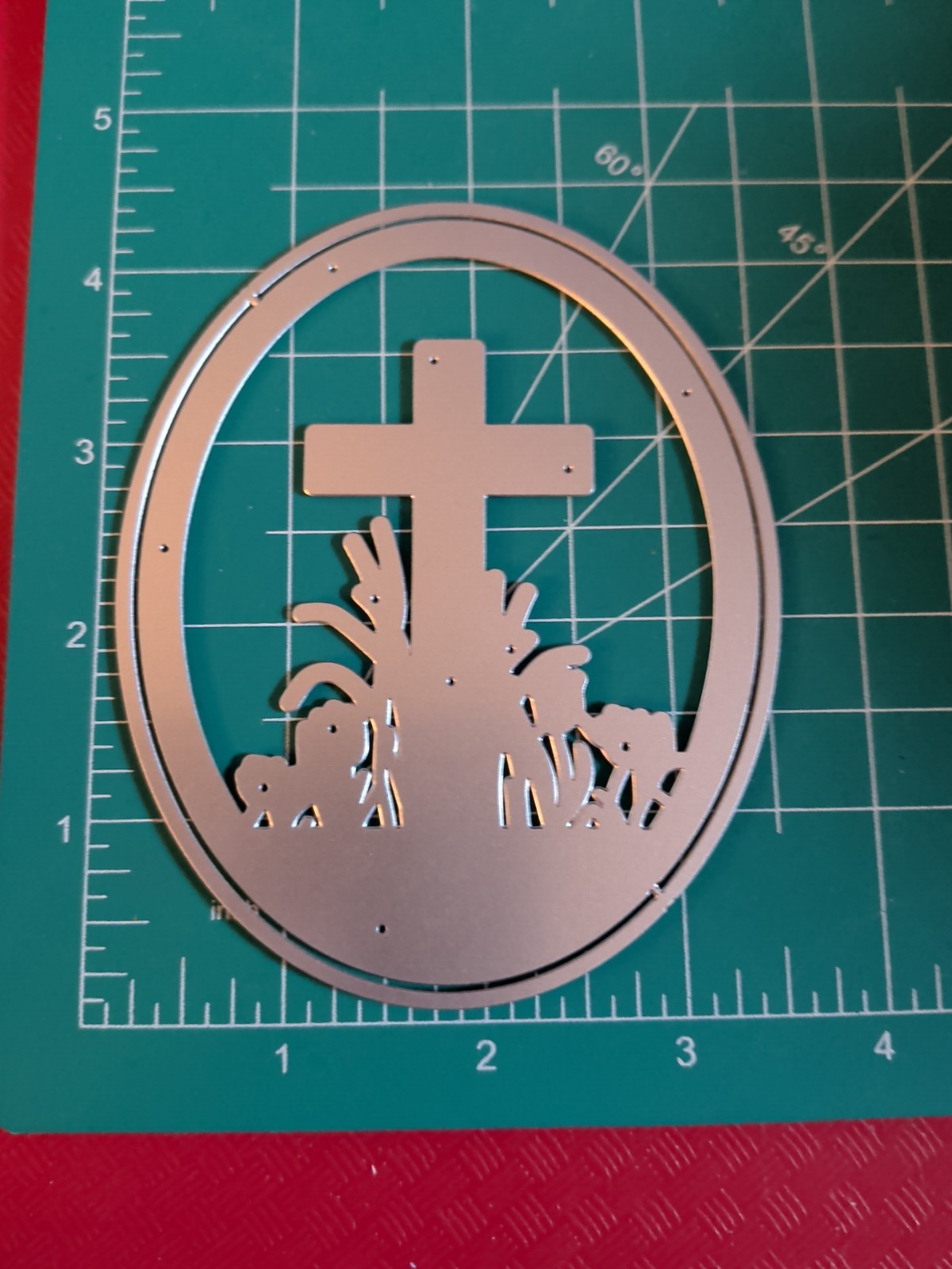 Universal Thin Metal Die Cut Tool Easter Cross Tulip He Is Risen Christ Jesus