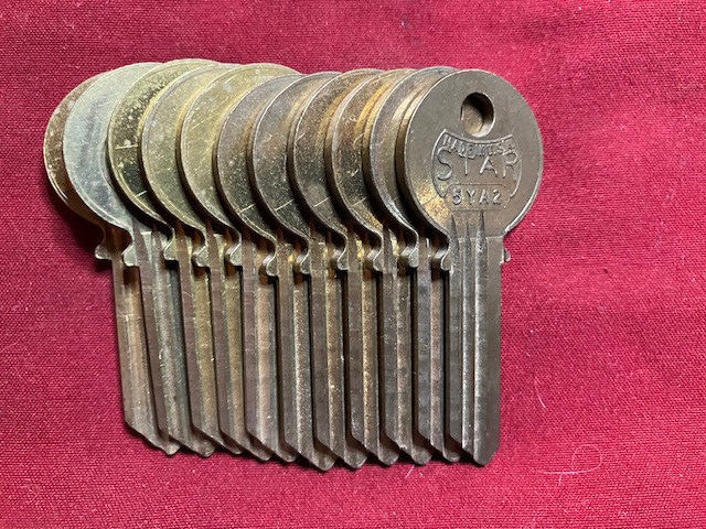 Lot Of 11 Star 5YA2(Y3, SA1, C99) Keyblanks