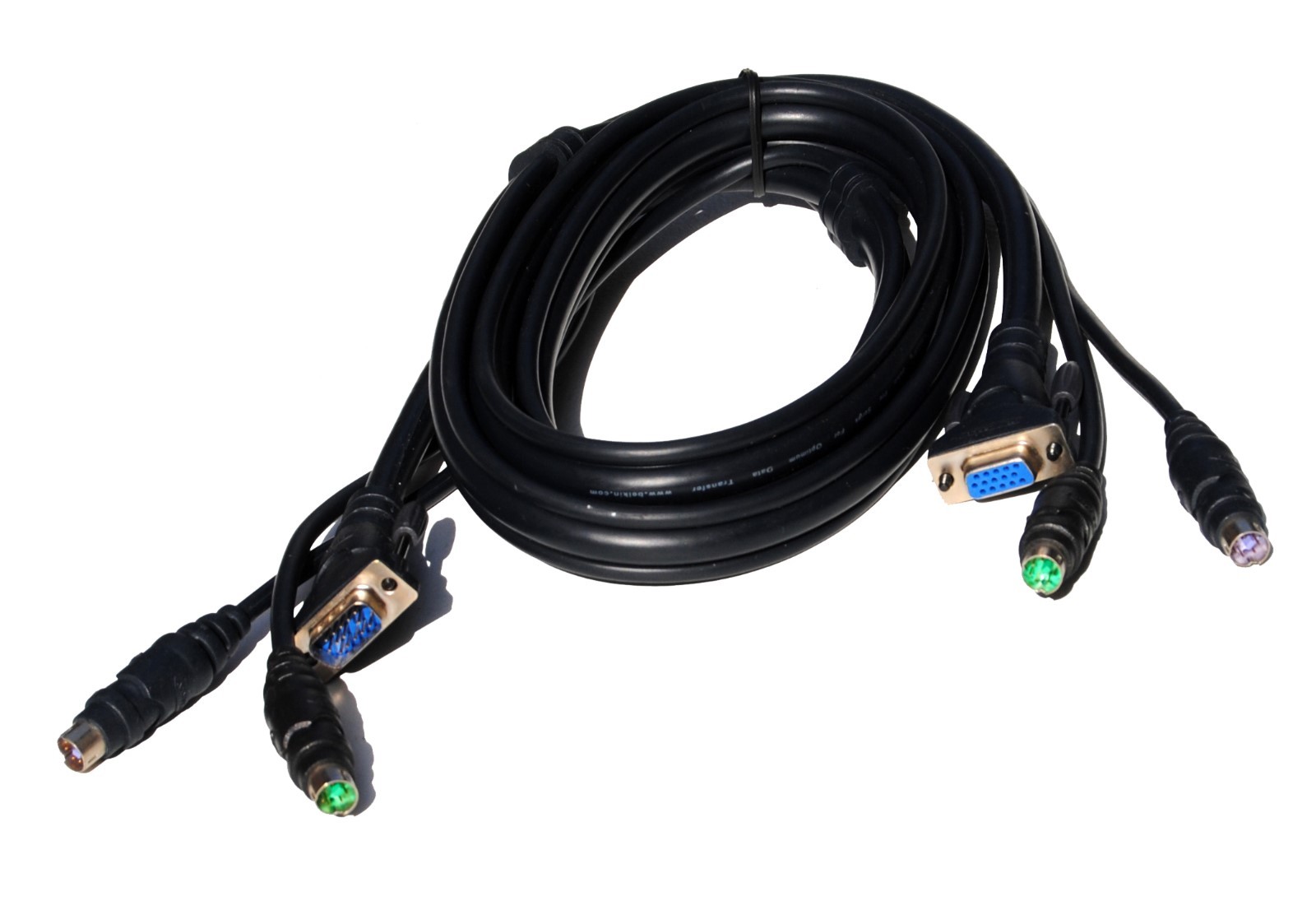 6FT Belkin Molded 3-In-1 KVM Cable VGA PS/2