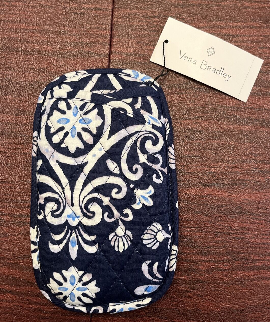 NWT Vera Bradley Double Eye Case in Blue Steel Medallion For readers glasses