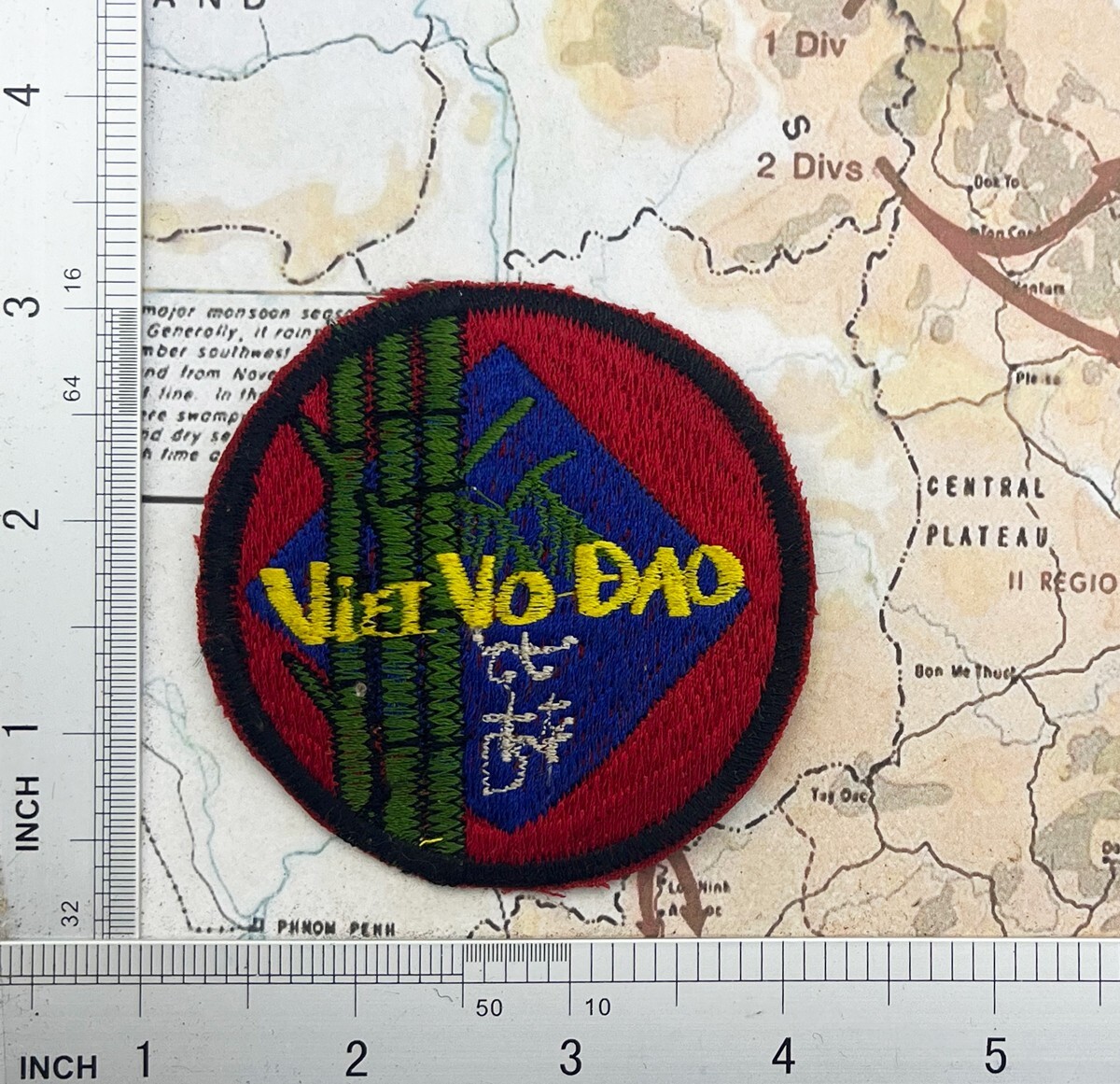 Patch , Viet Vo Dao Self Defense Patch , vietnam war patch , t5-169