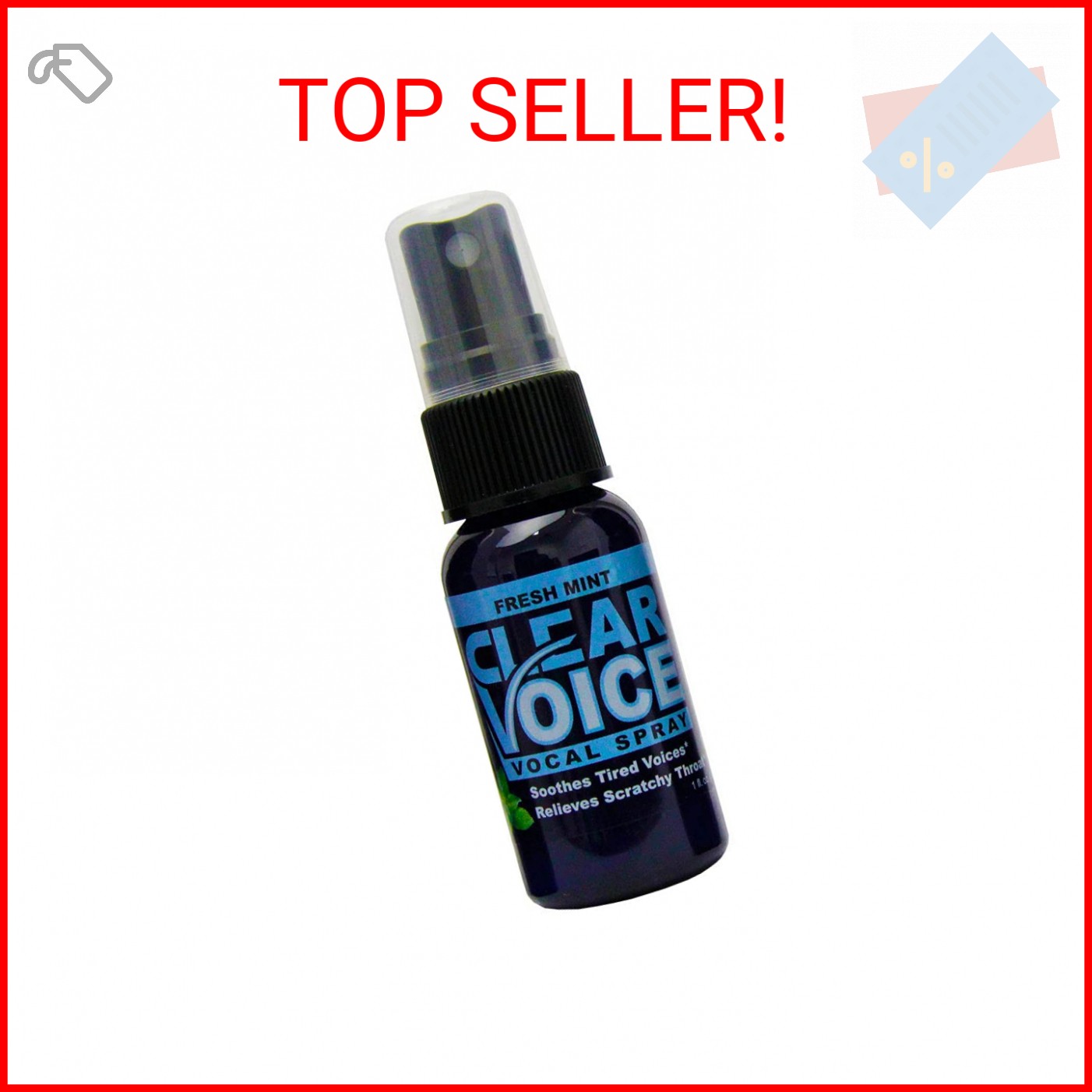 Clear Voice Oral Throat Spray Singing Ease Clarity Soothing Dampener Moisturizer