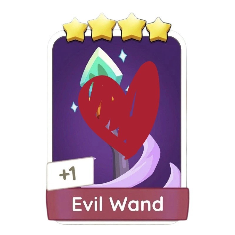 ⚡ONLINE NOW⚡Evil Wand⭐⭐⭐⭐ Monopoly Sticker Go Set 13-8 ⚡
