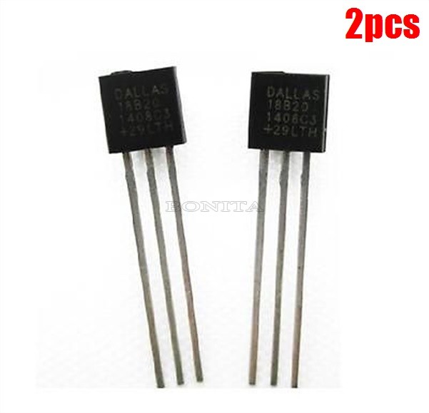 2Pcs TO-92 Dallas DS18B20 18B20 Temperature Sensor Thermometer Ic New hq