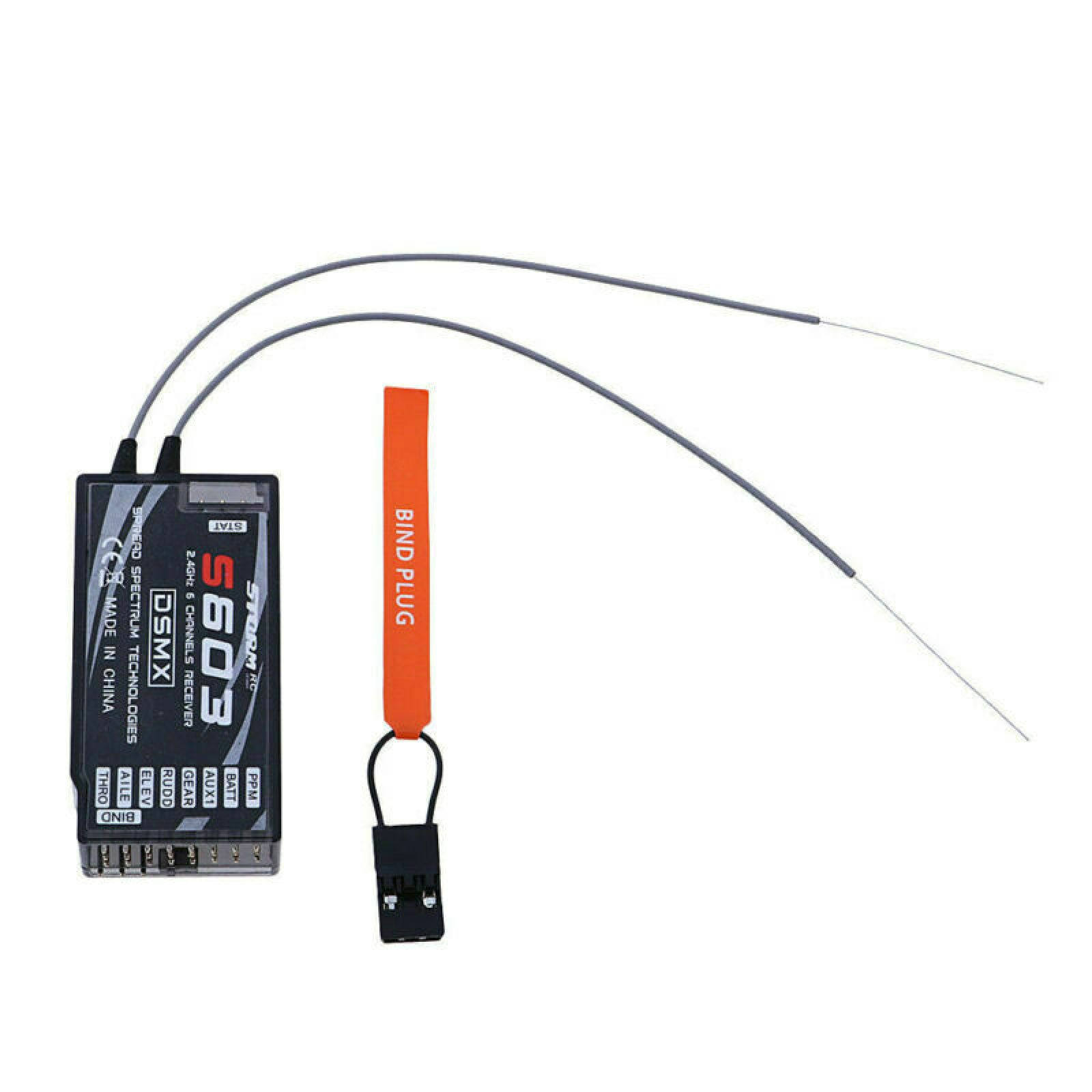 2 Modes S603 Receiver 6CH 2.4GHz For JR SPECTRUM DSM-X DSM2 Transmitter