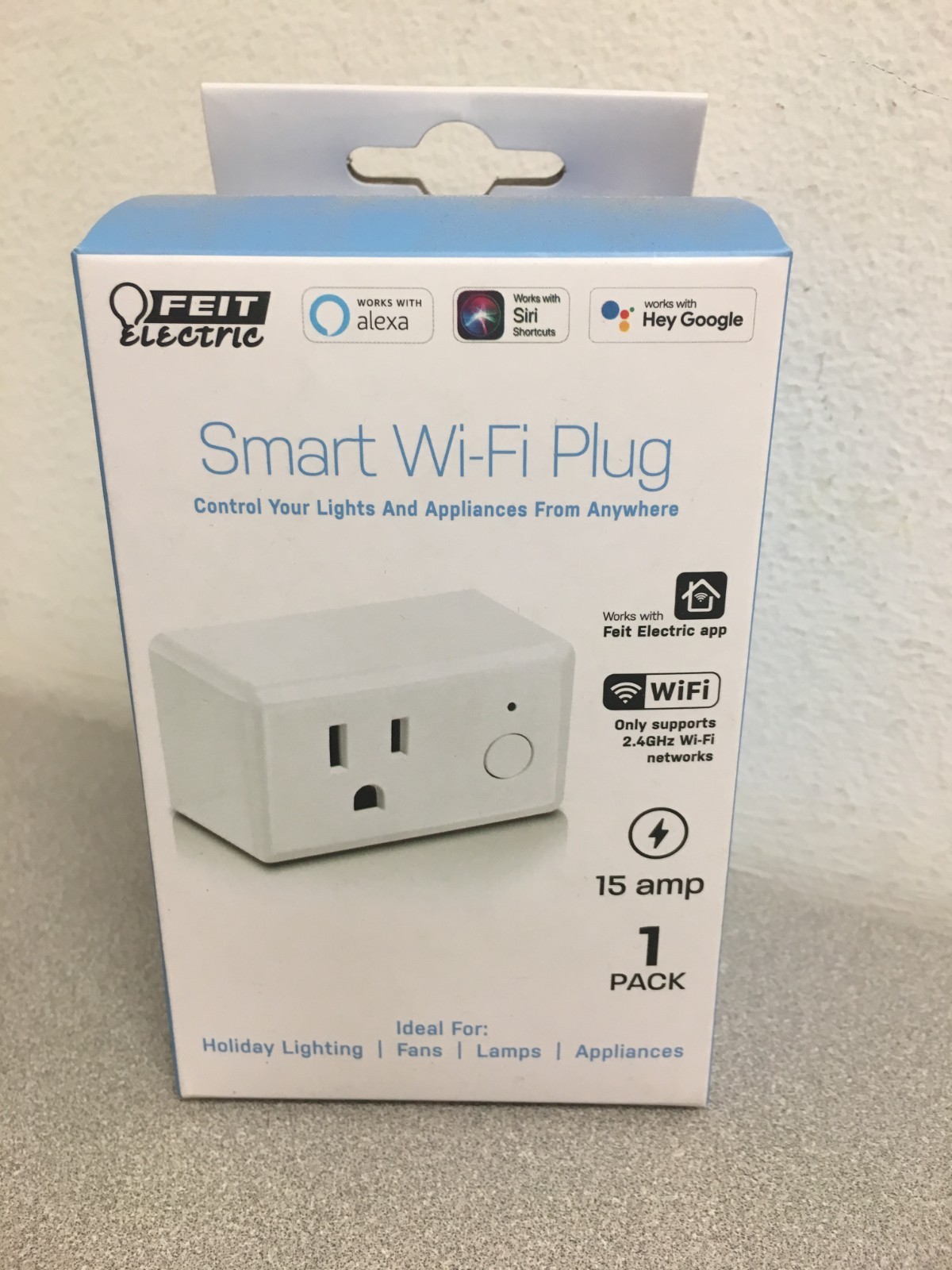 Feit Smart Home Commercial/Residential Plastic Indoor Smart-Enabled Plug 1-15R