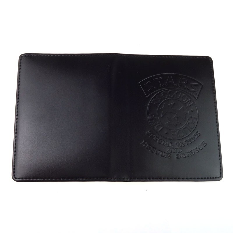 RESIDENT EVIL S.T.A.R.S LEON POLICE METAL BADGE WITH ID WALLET HOLDER CASE