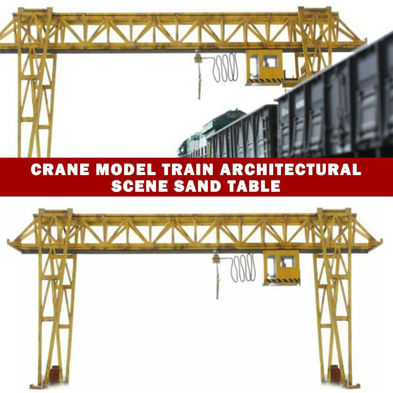 1/87 Scale HO Miniature E5 Crane Train Architectural Scene Dispaly Model Railway
