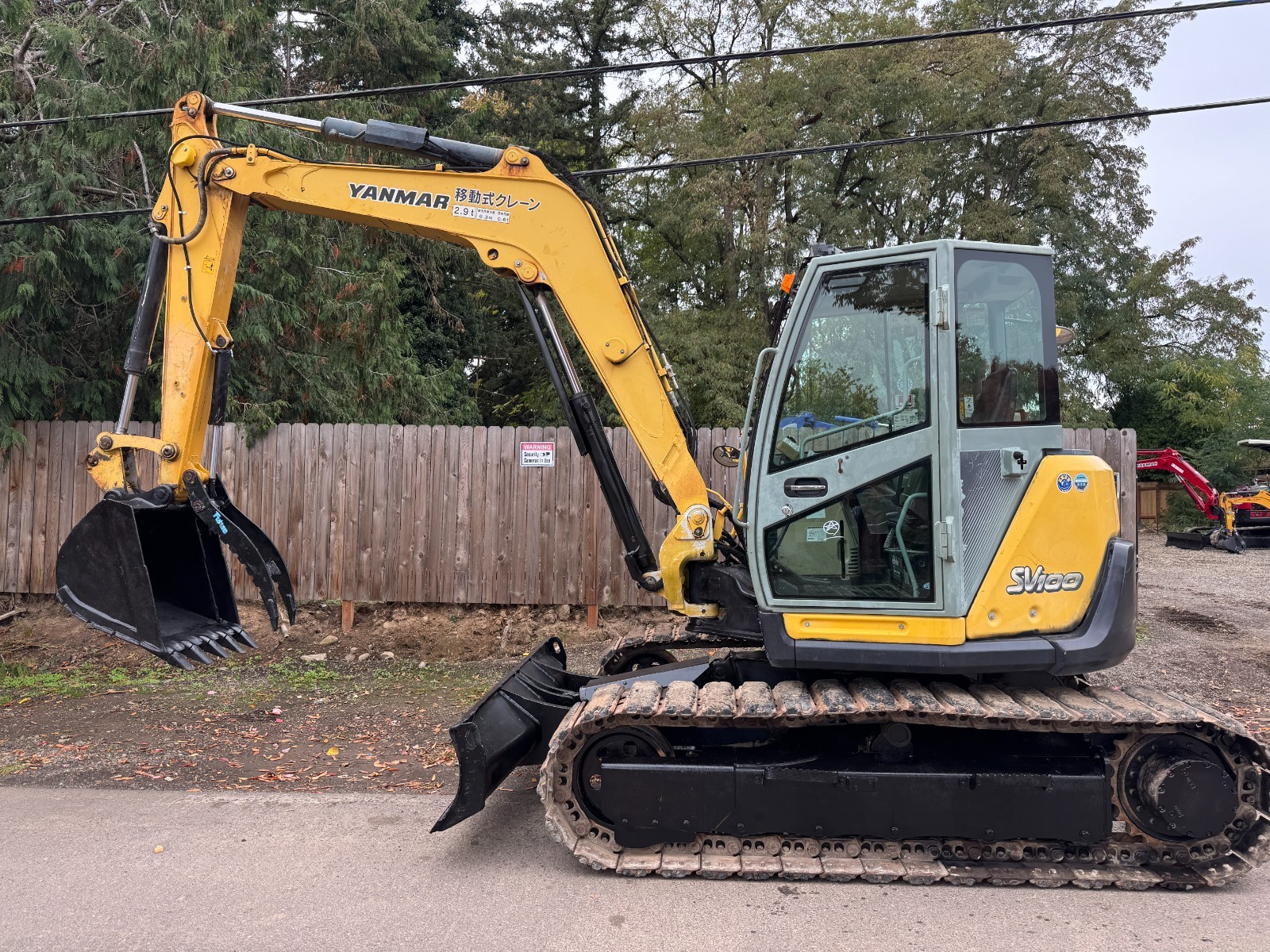 Yanmar SV100 Excavator 22K LB - Enclosed Cab Heat & A/C - SV 100
