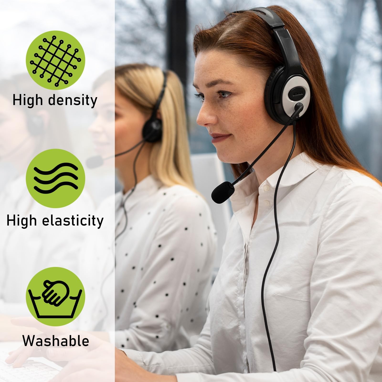 Mini Size Lapel Headset Microphone Windscreen Foam Cover for Headset Lavalier