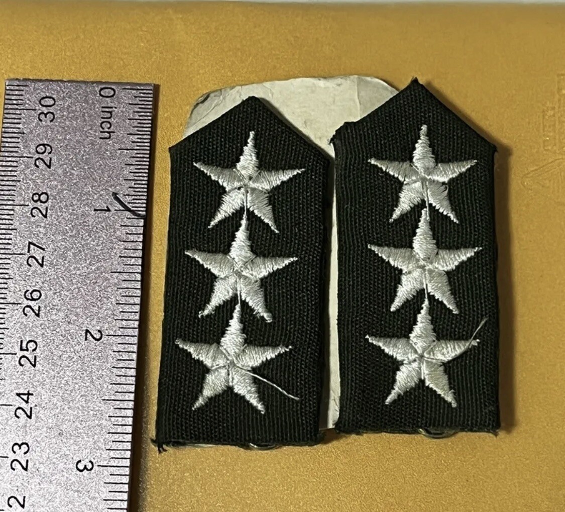 Iraq- Vintage Iraqi IP Warrant Officers Collar Rank Insignia, 1990s