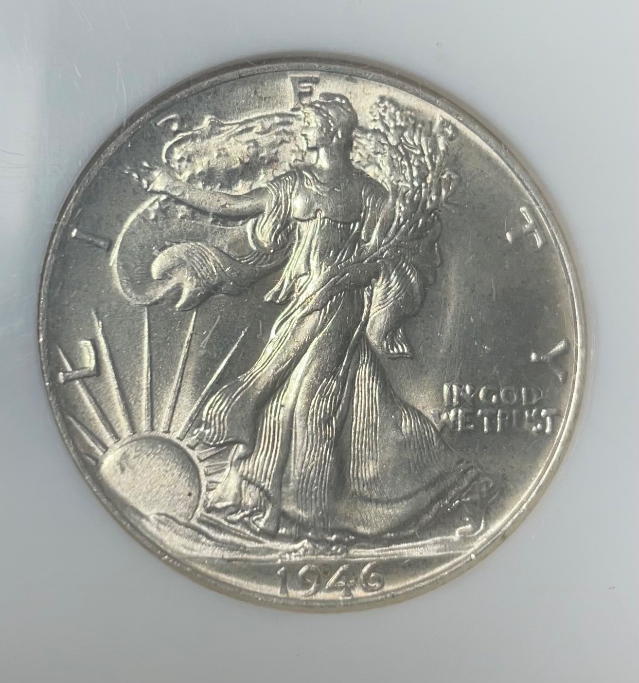 NGC Walking Half Dollar 1946 MS 63