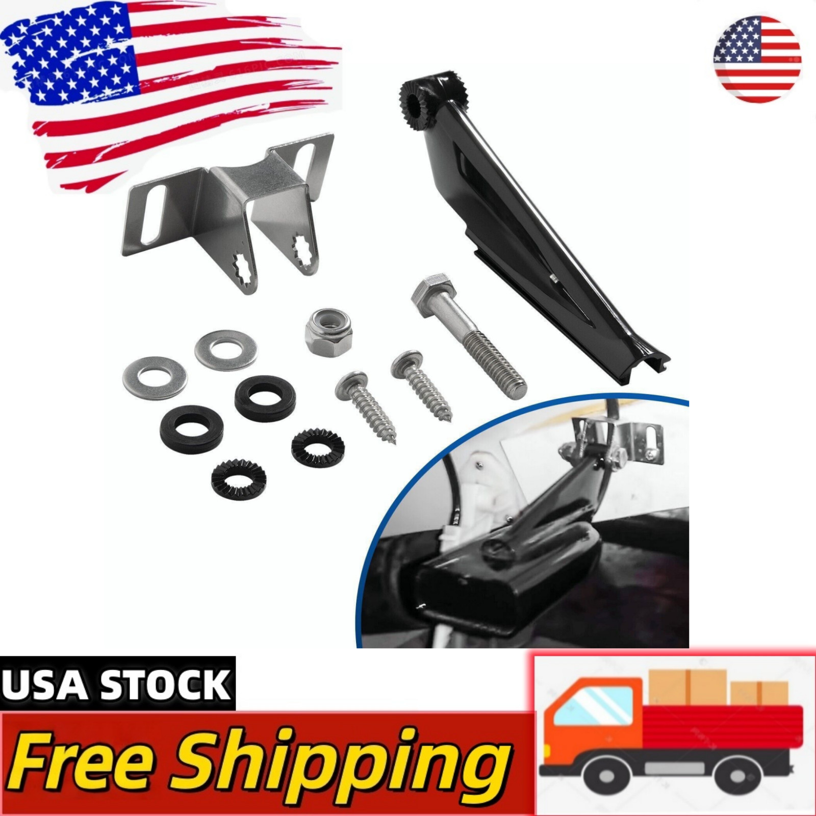 FOR DSI SKIMMER LOWRANCE TRANSDUCER MOUNT TRANSOM BRACKET REPL#  000-10262-001 W