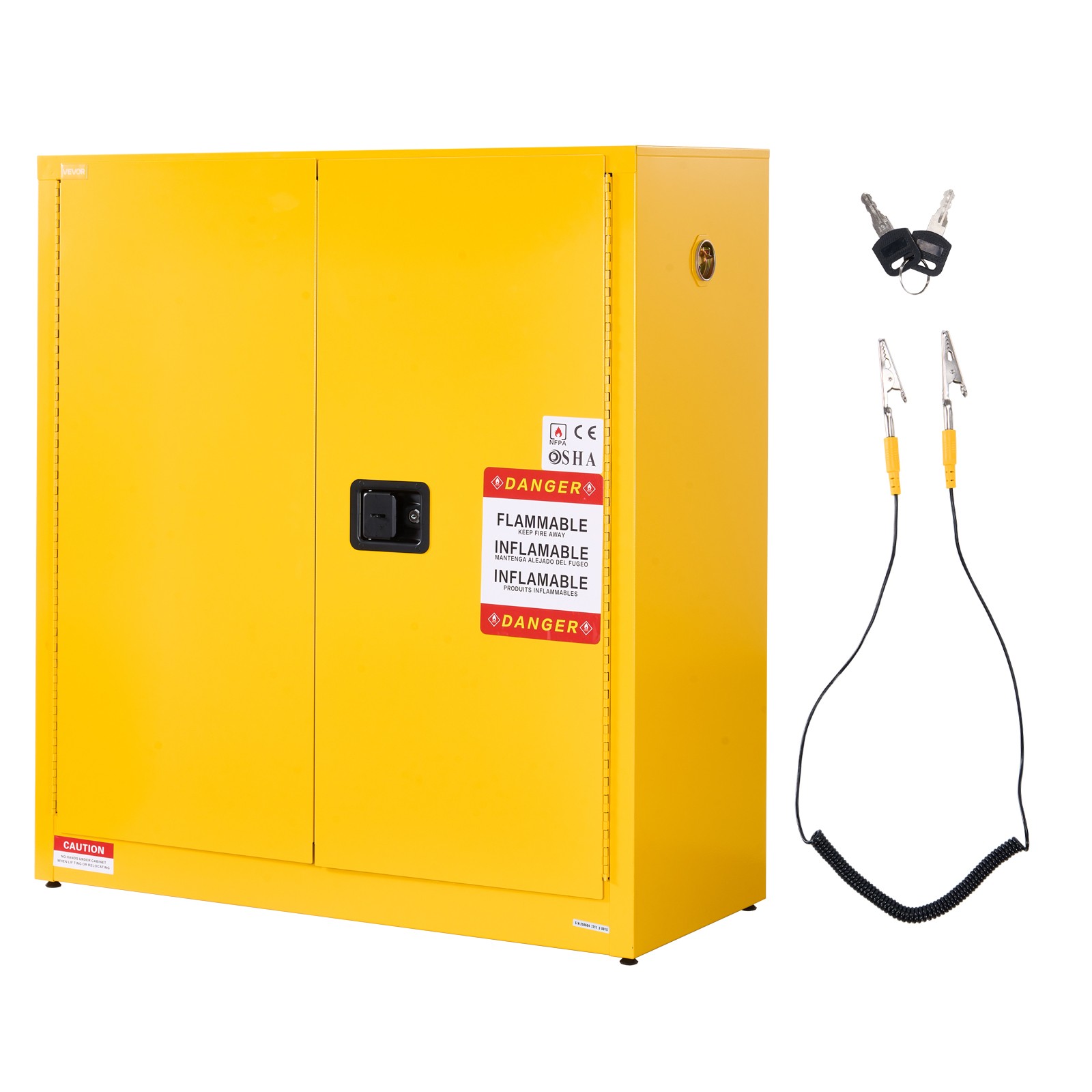 Uimoso 29Gal Flammable Storage Cabinet w/ Adjustable Shelf for Flammable Liquids