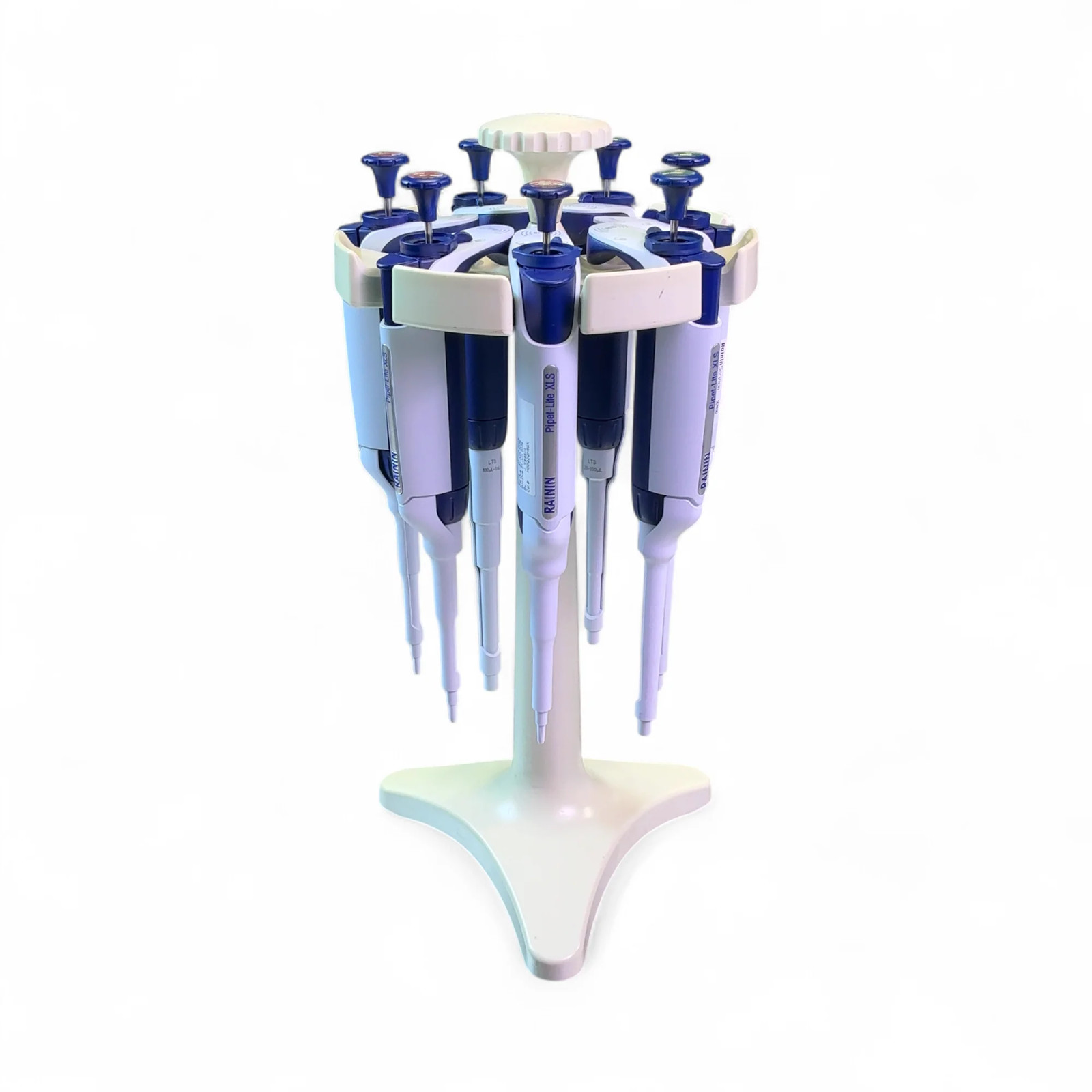 Rainin Pipet-Lite XLS LTS Single Manual Pipette Lot & Stand CALIBRATED (BO!)