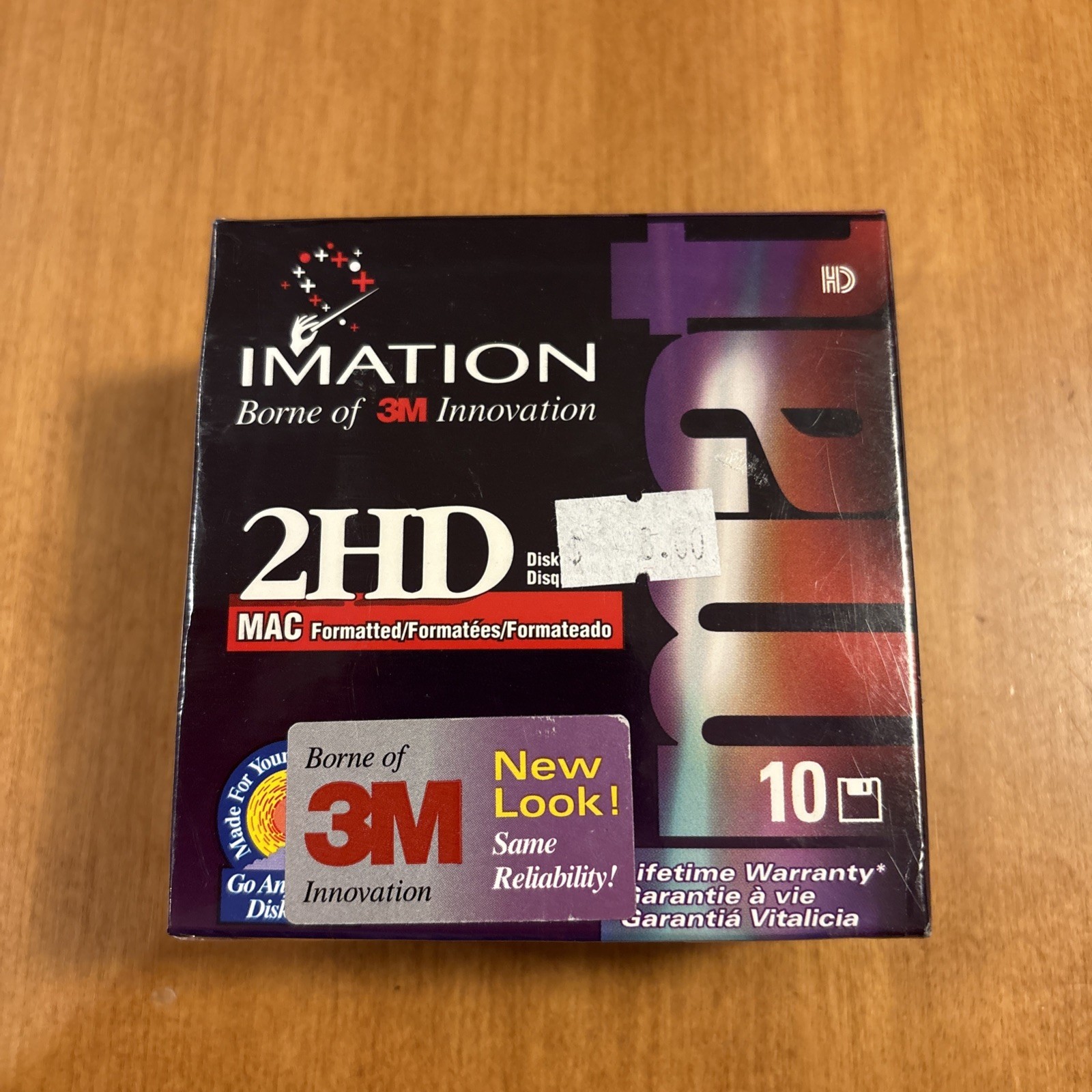 Imation 2HD 3.5” Diskettes - Mac Formatted - 10 Diskettes - New & Sealed