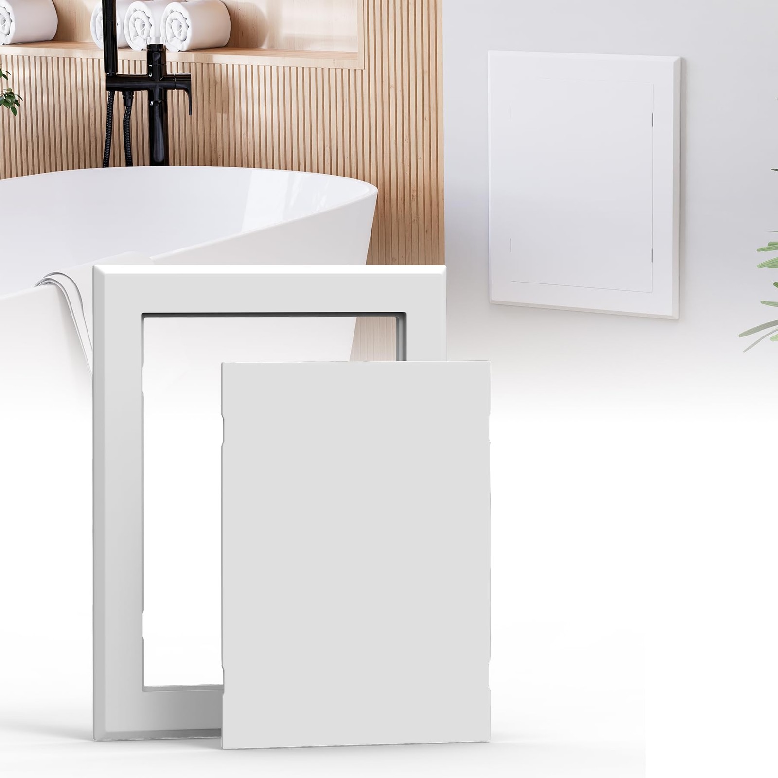 Self Adhesive Access Panel for Drywall, 6 x 8 inch Heavy Duty Plumbing Access...