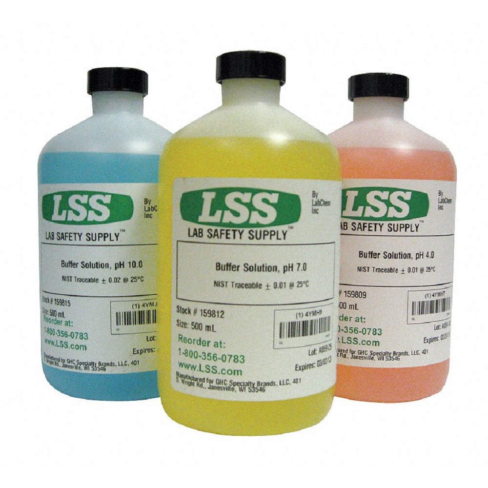 GRAINGER APPROVED 793EN7 Red Buffer Solution,pH 4.00,500mL,Plastc 793EN7