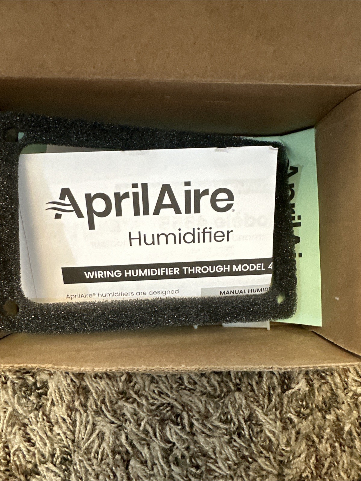 Aprilaire 4655 Manual Humidifier Control - White