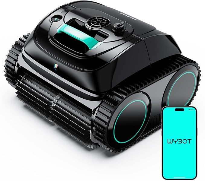 WYBOT C1 Pool Cleaner Wall Climb Cordless Robotic Pool Robot In-Ground Pools APP