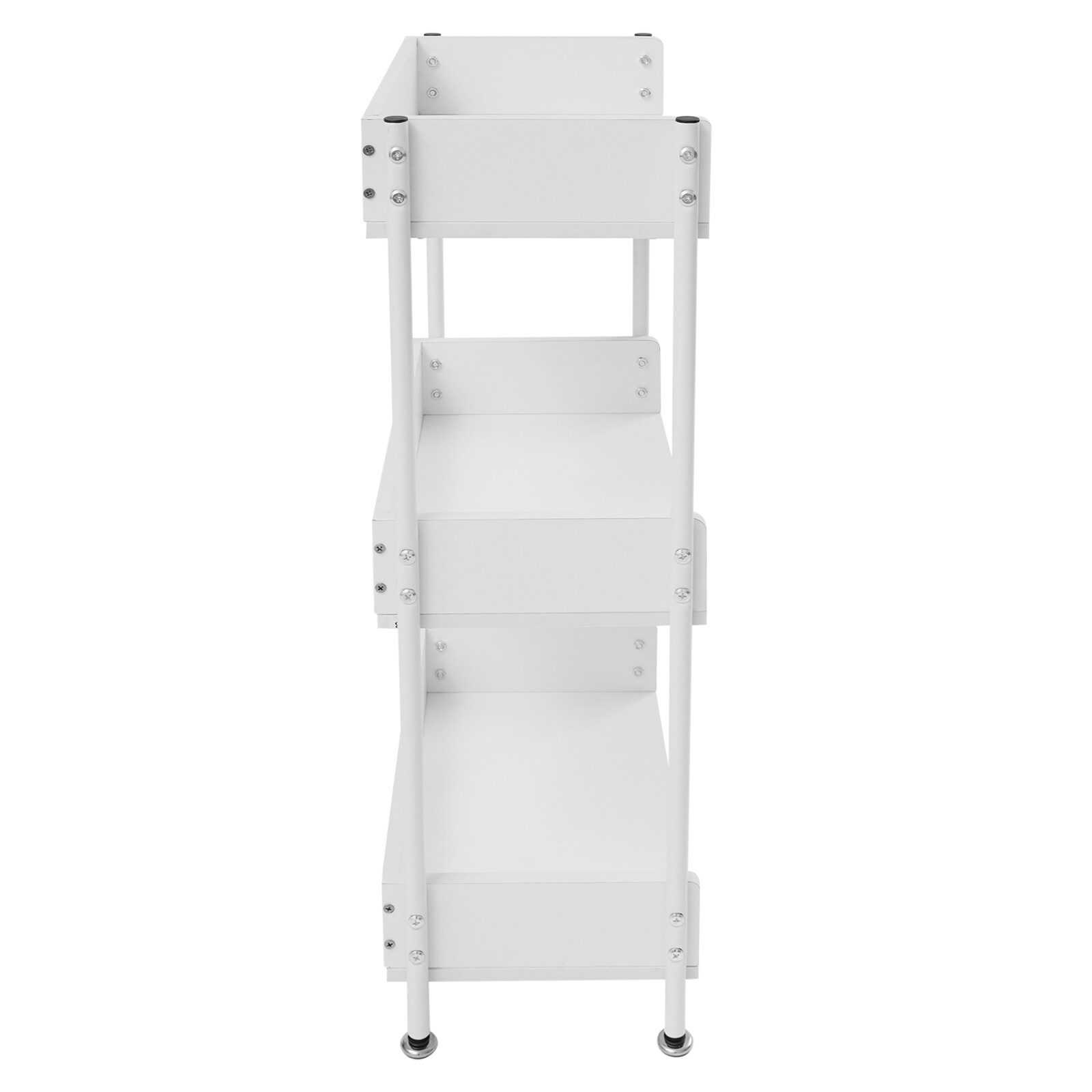 3 Tier Portable Bookshelf Bookcase For Small Space Dorm Open Three Shelf Display
