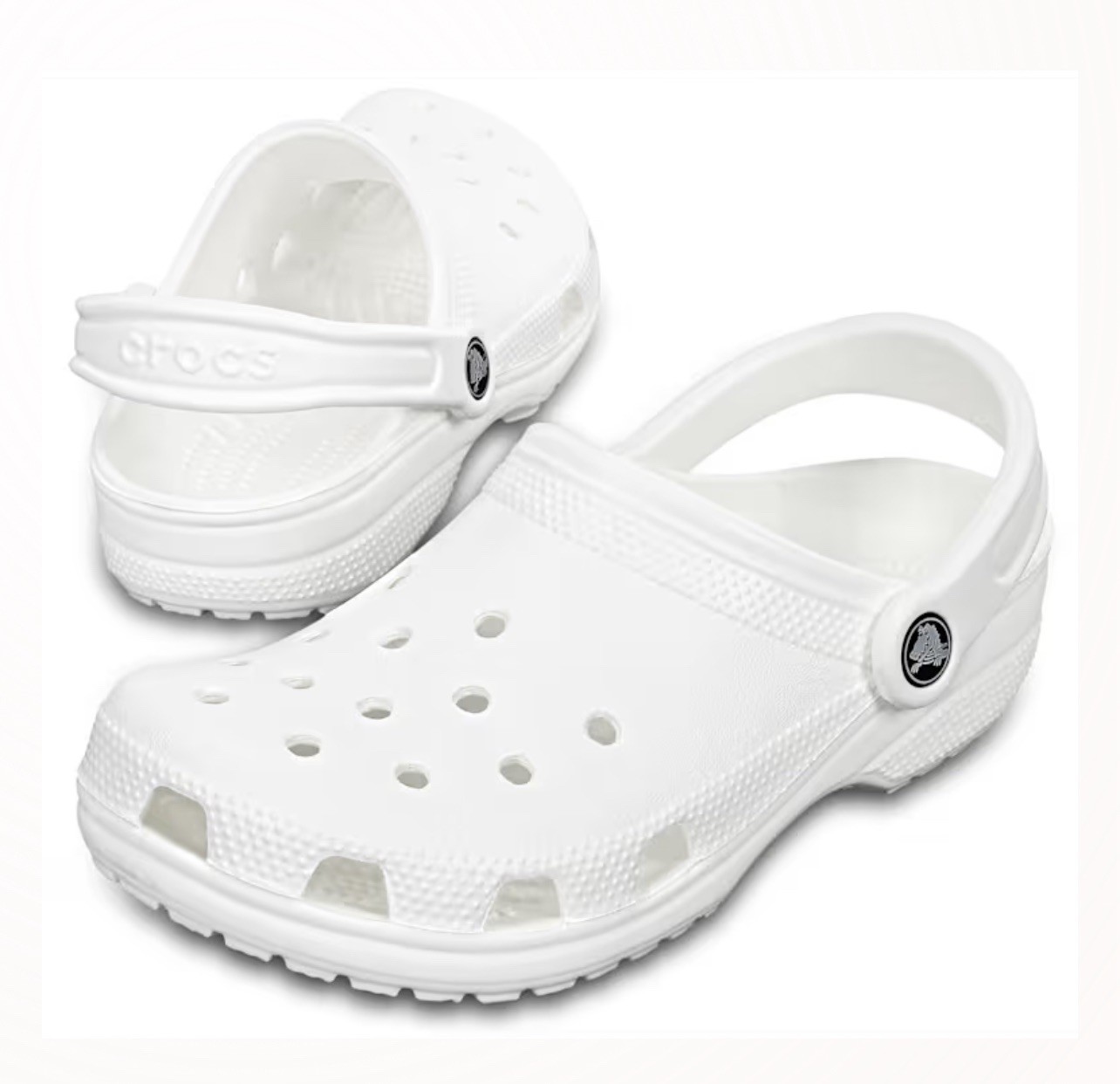 Crocs 10001-Size 6 Men's Sandal - White Woman’s Size 8